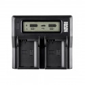 Newell DC-LCD two-channel charger for NP-FW series batteries