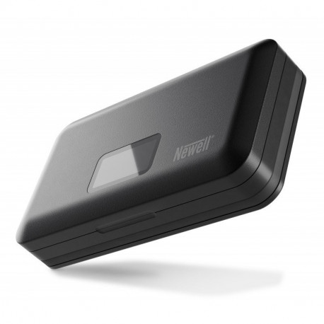 Newell LCD dual-channel charger with power bank and SD card reader for NP-W126 batteries for Fujifil