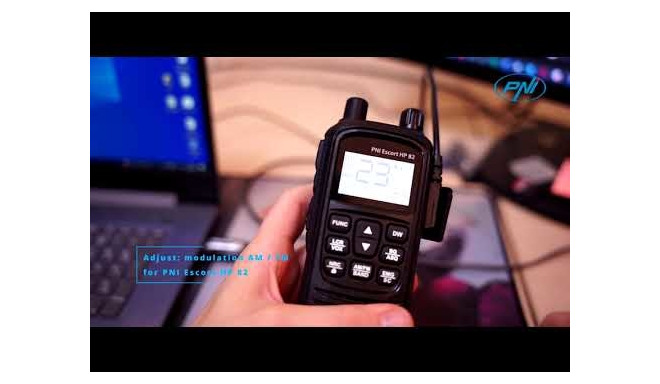 PNI Escort HP 82 portable CB radio station, multi standard, 4W, 12V, AM-FM, NRC, Dual Watch, Roger B