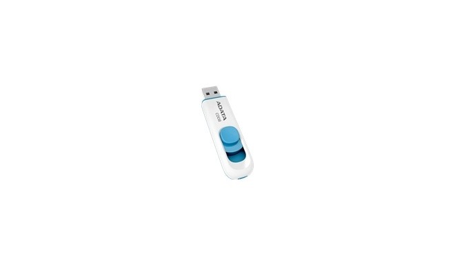 ADATA 16GB USB Stick C008 Slider USB 2.0 white blue