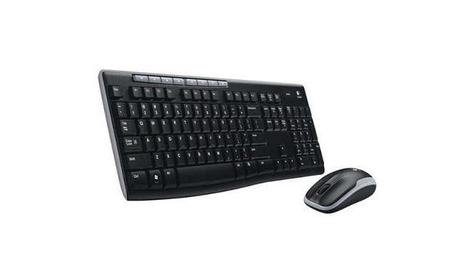 Logitech MK270 Combo Wireless Keyboard + Mouse, US, Black