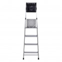 Krause Secury Folding ladder silver