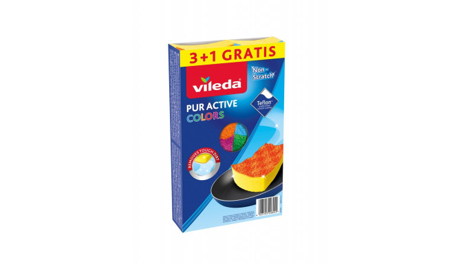 Sponge Vileda Pur Active Colors 4 pc(s)