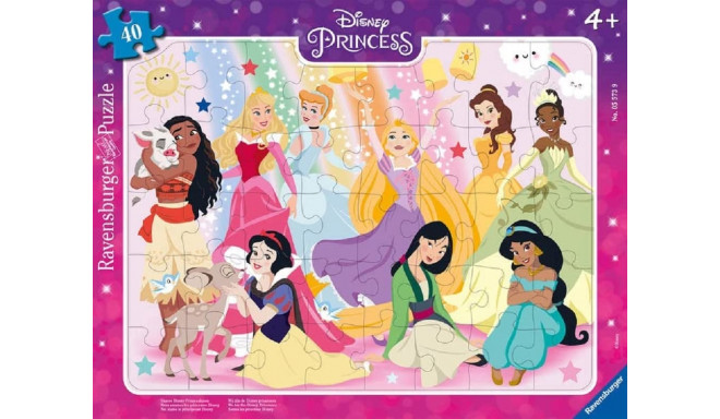 Ravensburger suur plaatpusle 40 tk Meie Disney printsessid