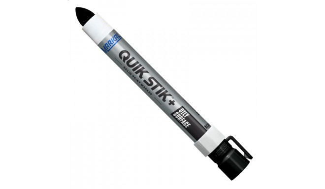 Markal QUIK STIK+ oily surface solid paint marker – fast drying, black, 6 in, recyclable paperboard 