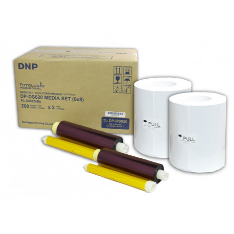 DNP materiāls printerim DS620 - 15x20 (10x15) cm | 400 gab (800)