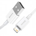 Baseus kaabel Superior USB - Lightning 2,4A 0,25m, valge