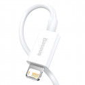 Baseus kaabel Superior USB - Lightning 2,4A 0,25m, valge