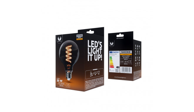 LED Bulb Filament E27 G95 4W 230V 2000K 250lm SF smoked Forever Light