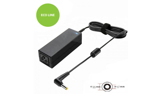 Laptop Power Adapter ACER 45W: 19V, 2.37A