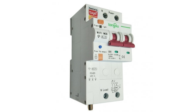 TUYA Smart 2-Pole Circuit Breaker Wi-Fi, RS485, 80A
