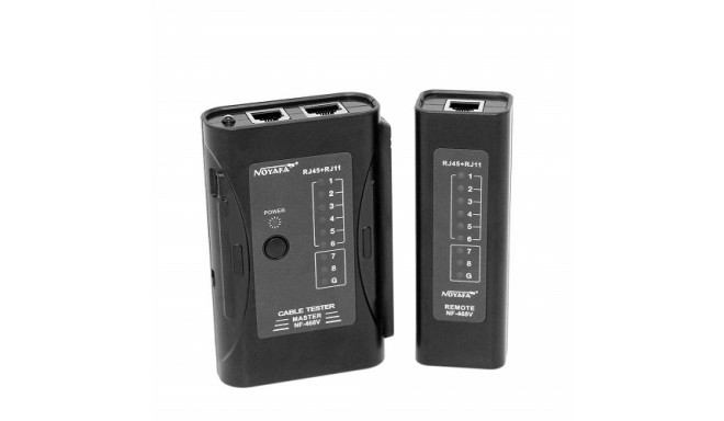 Network and telephone cable tester RJ-45, RJ-11