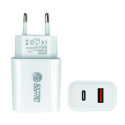 Charger USB 3.0+ Type C: 220V, 20W, QC3.0+ PD                                                       