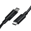 Cable CHOETECH USB4, Type-C - Type-C, 40Gbps, 100W, 20V/ 5A, 8K/ 60HZ, 0.8m                         