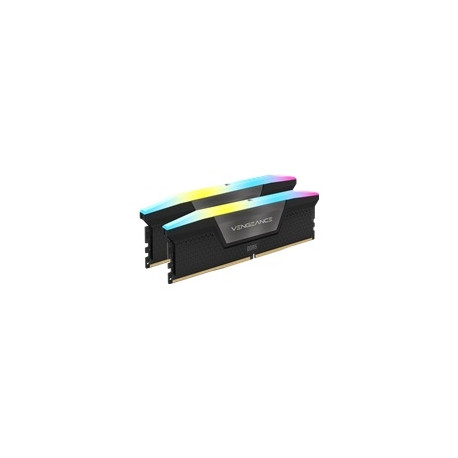 CORSAIR VENGEANCE RGB 32GB 2x16GB DDR5 5600MT/s DIMM Unbuffered 40-40-40-77 XMP 3.0 Black Heatspread