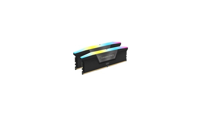 CORSAIR VENGEANCE RGB 32GB 2x16GB DDR5 5600MT/s DIMM Unbuffered 40-40-40-77 XMP 3.0 Black Heatspread