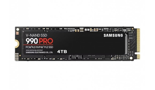 SSD|SAMSUNG|990 PRO|4TB|M.2|PCIe Gen4|NVMe|TLC|Write speed 6900 MBytes/sec|Read speed 7450 MBytes/se