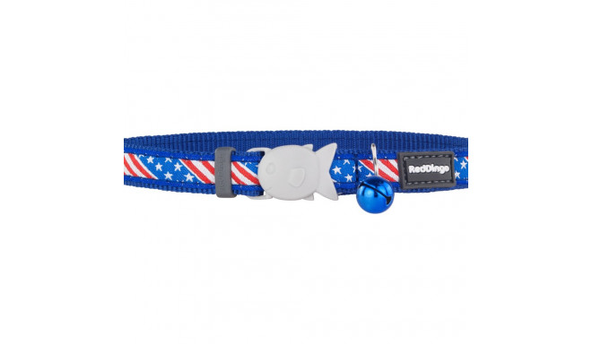 Kassi kaelarihm Red Dingo US Flag 20-32 cm Sinine