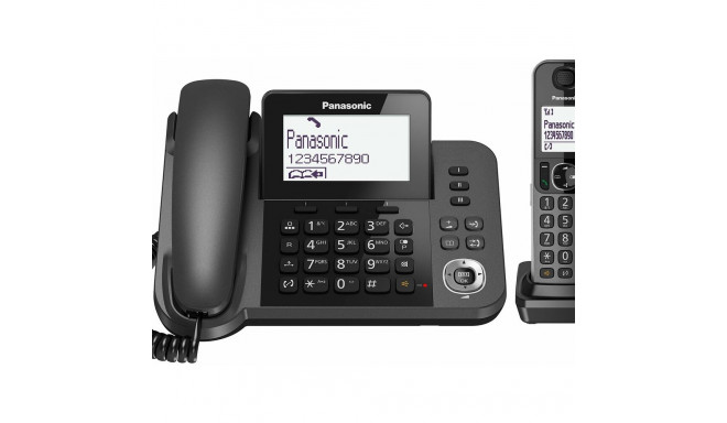 Fiksētais Telefons Panasonic KX-TGF310 Balts Melns Pelēks