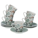 6 Piece Coffee Cup Set Versa Acebo Porcelain