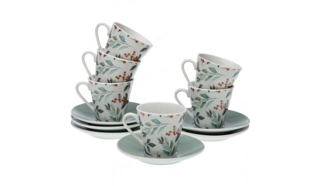 6 Piece Coffee Cup Set Versa Acebo Porcelain