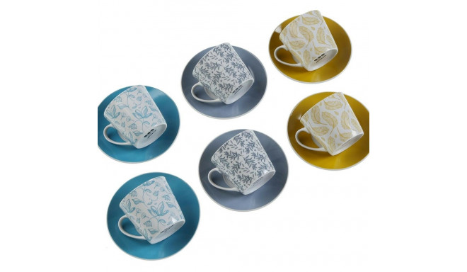 Set of 6 teacups with plates Versa Izabela Porcelain