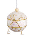 Kuuseehted Valge Kuldne Polyfoam Materjal Lasso 8 x 8 x 8 cm (4 Ühikut)