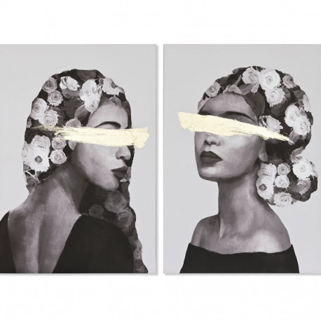 Kangas Home ESPRIT Mänd Kangas 70 x 3,7 x 100 cm