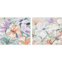 Painting Home ESPRIT Flowers Shabby Chic 100 x 3,7 x 80 cm (2 Units) Painting Home ESPRIT Flowers Shabby Chic 100 x 3,7 x 80 cm (2 Units)