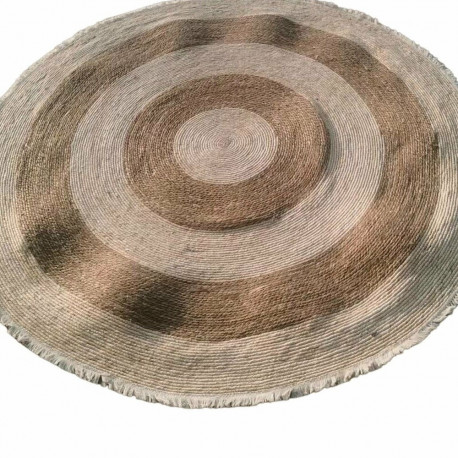 Paklājs DKD Home Decor Bēšs Dabisks Boho 200 x 200 x 1 cm