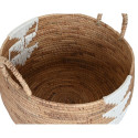 Basket set DKD Home Decor White Natural Rope Seagrass Boho 55 x 55 x 40 cm