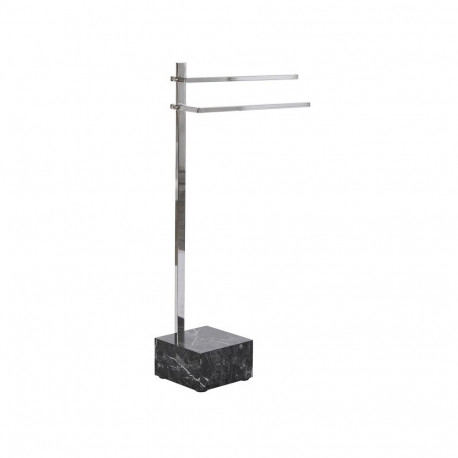 Seisev Rätikualus DKD Home Decor Hõbedane MDF Teras (45 x 21 x 80 cm)