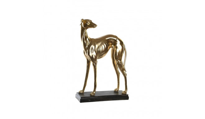 Decorative Figure DKD Home Decor 44,5 x 17 x 65,5 cm Black Golden Dog