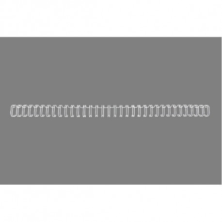 Köitespiraal traat 3:1 (34-auguga), nr7, 11mm, valge 80 lehte, 1pk (pakis 100tk)