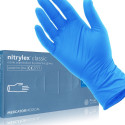 Nitriilkindad Nitrylex puudrita M suurus 100tk/pk (sinine), MERCATOR