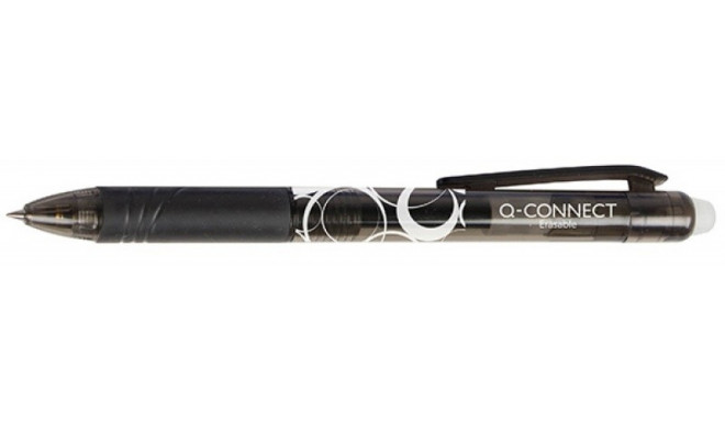 Tindipliiats Q-Connect, 0,7mm joon, must, kustutatav, lülitiga