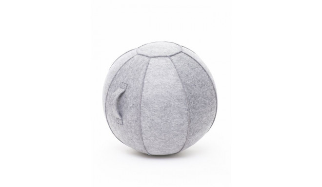 Istumispall/Tasakaalupall Stoo Active Ball D-55cm, käepide/ helehall vilt, kasutaja kasvule kuni 155