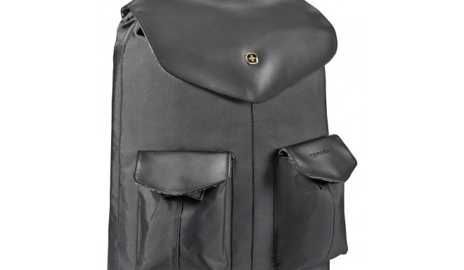 Sülearvutikott Wenger MarieJo 14´´ Laptop Convertible Backpack Sling w.Tab pocket, must Polyester/PU