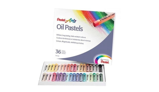 Õlipastellid 36 värvi, Pentel