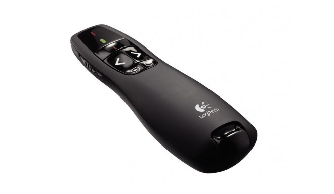 Esitluspult Logitech Wireless Presenter R400 , punane laserpointer, levi kuni 15m, vutlar, 2xAAA pat
