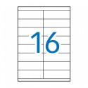 Etikett MULTI3 105x35mm, 16 tk A4 lehel, 100l/pk