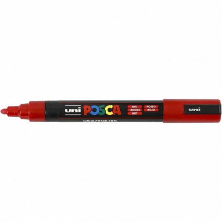 Marker UNI Posca PC5M punane, 1,8-2,5mm