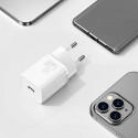 BASEUS travel charger Type C + cable type C to iPhone Lightning 8-pin Super Si PD 20W white TZCCSUP-