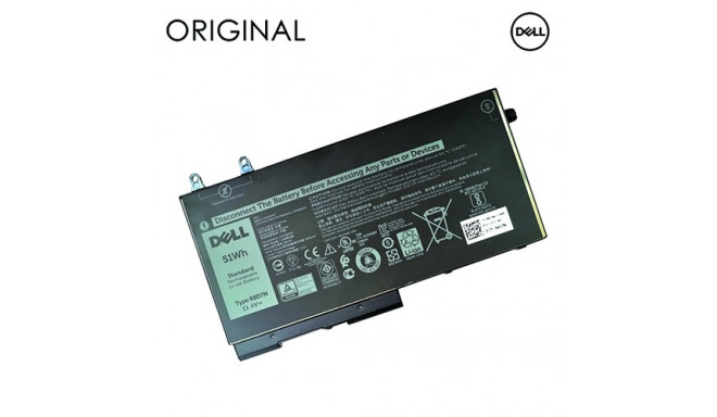 Notebook Battery DELL R8D7N, 4255mAh, Original