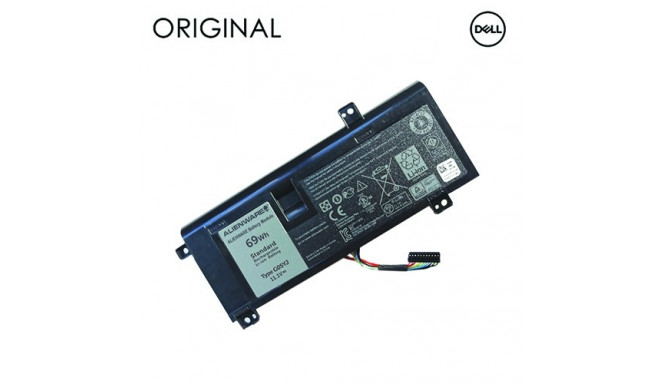 Notebook Battery DELL 8X70T, 6216mAh, Original