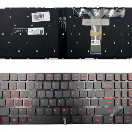 Klaviatūra Lenovo: Legion Y520 with red backlight