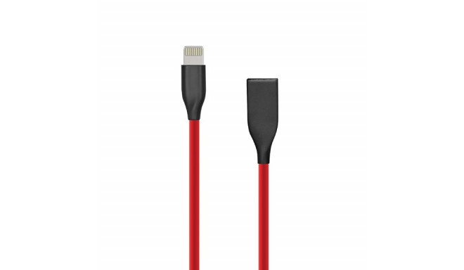 Extra Digital kaabel Silicone USB - Lightning 1m, punane