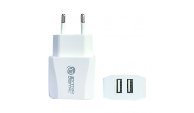 Charger EXTRA DIGITAL 2xUSB: 220V, 2.1A