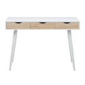 Desk NEPTUN 110x50xH77cm, white/oak