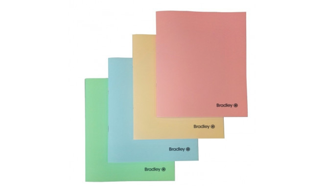 Kaustik A5 36l. 5x5ruut, plastkaanega, erinevad pastel värvid